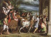 triumph of titus and vespasia Giulio Romano